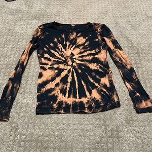 tie dye baby long sleeve tee